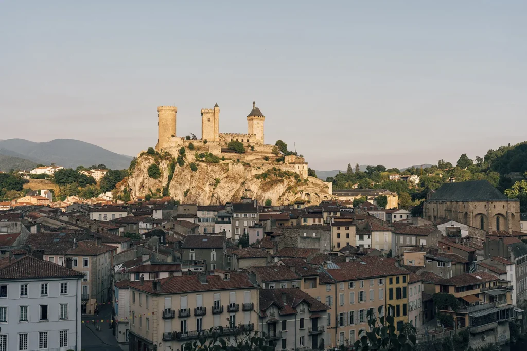 Château de Foix depuis les terrasses du Pech