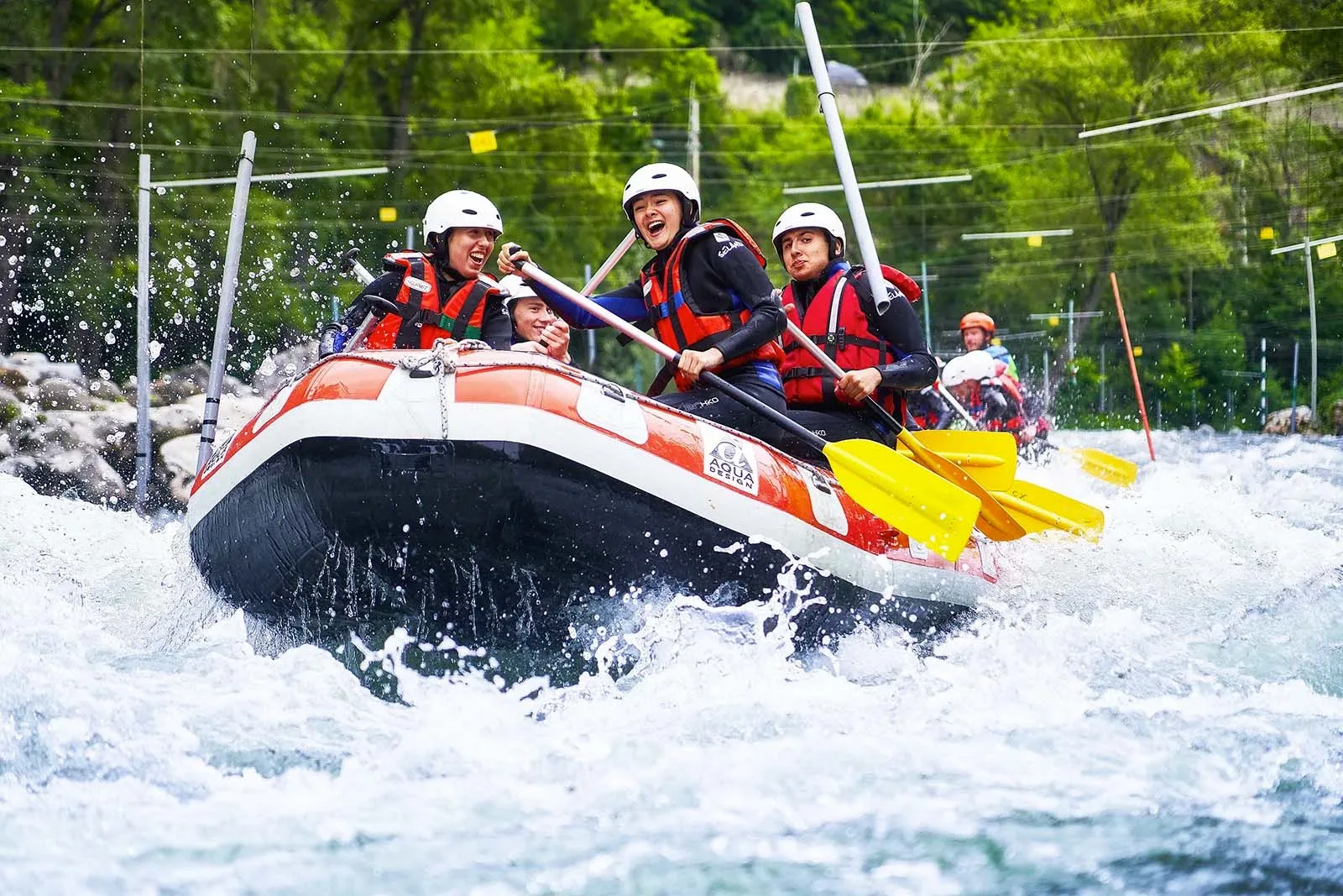 Rafting auf der Ariège in den Pyrenäen