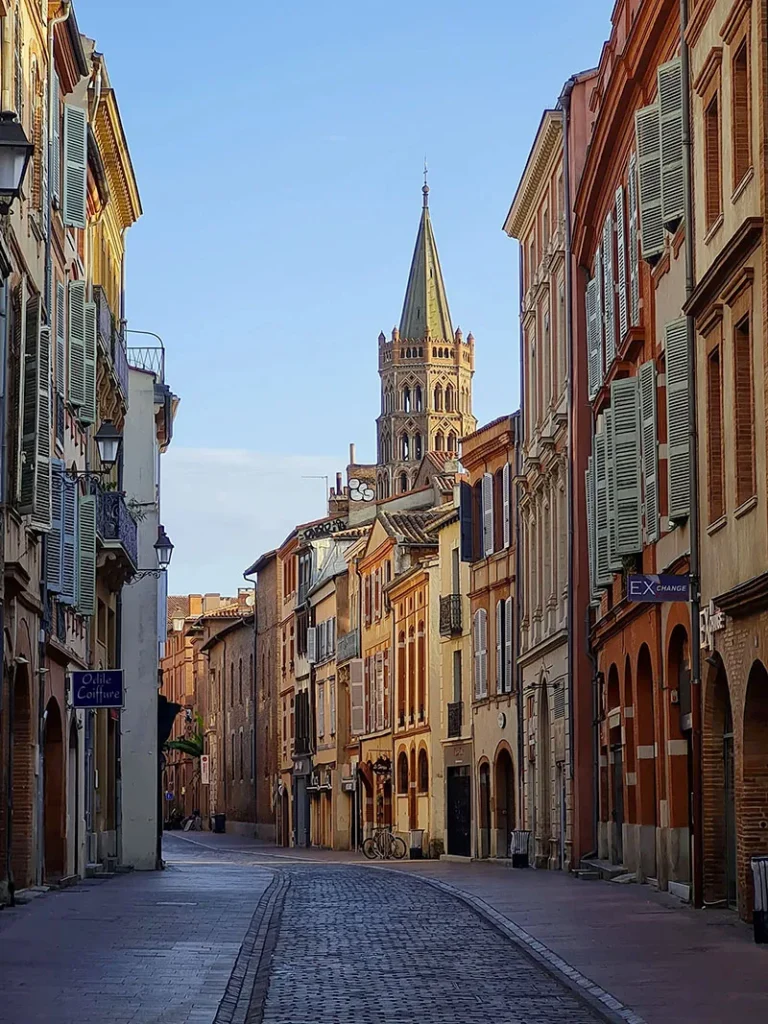 Gasse in der Stadt Toulouse