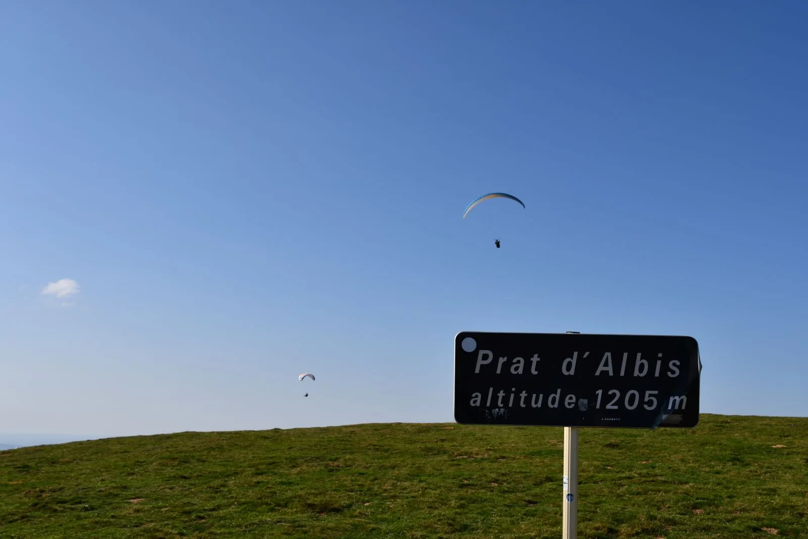 Parkeerplaats voor paragliders