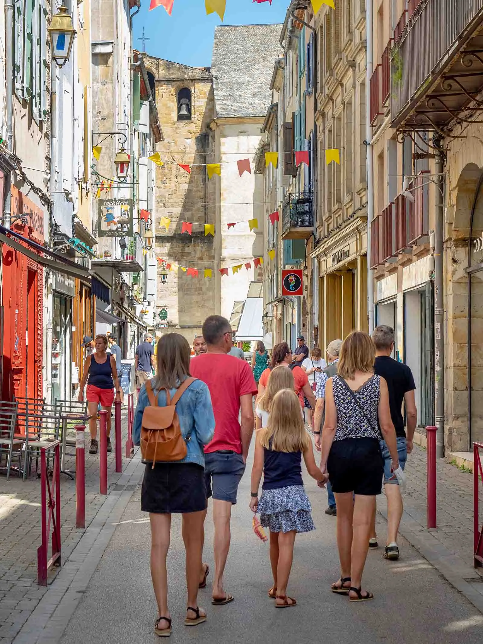 Magasins de la rue des marchands à Foix