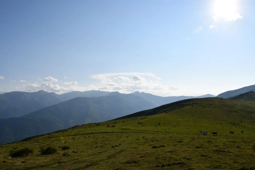 Vista desde el final de Touron