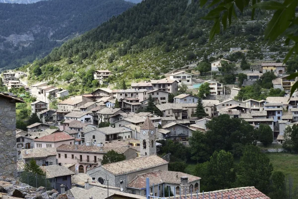 Petit village de Gosol en Catalogne