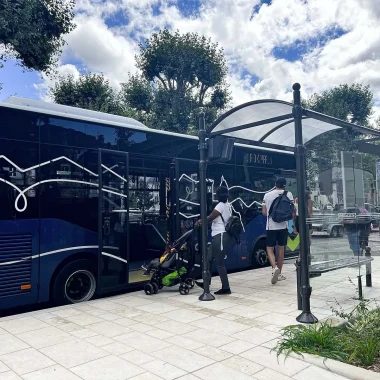 Autobús desde el agglobus hasta la parada de Foix