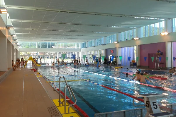 Interior of the Foix swimming pool